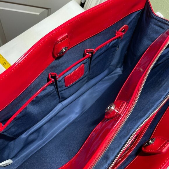 My Best Friend Is A Bag Laptop Patent Leather Snakeskin Red Large‎ - Picture 13 of 16